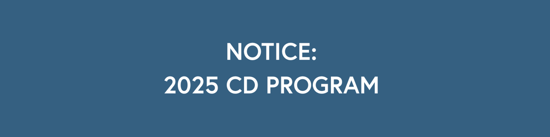 2025 cd program