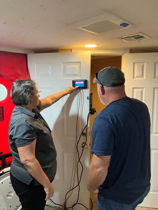Blower Door Action August 2024
