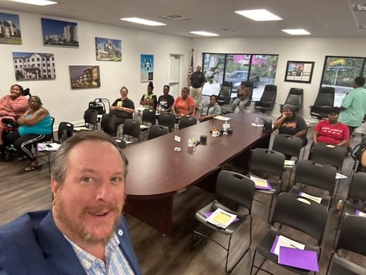 Daniel at east baton rouge housing authority for potential homebuyer event