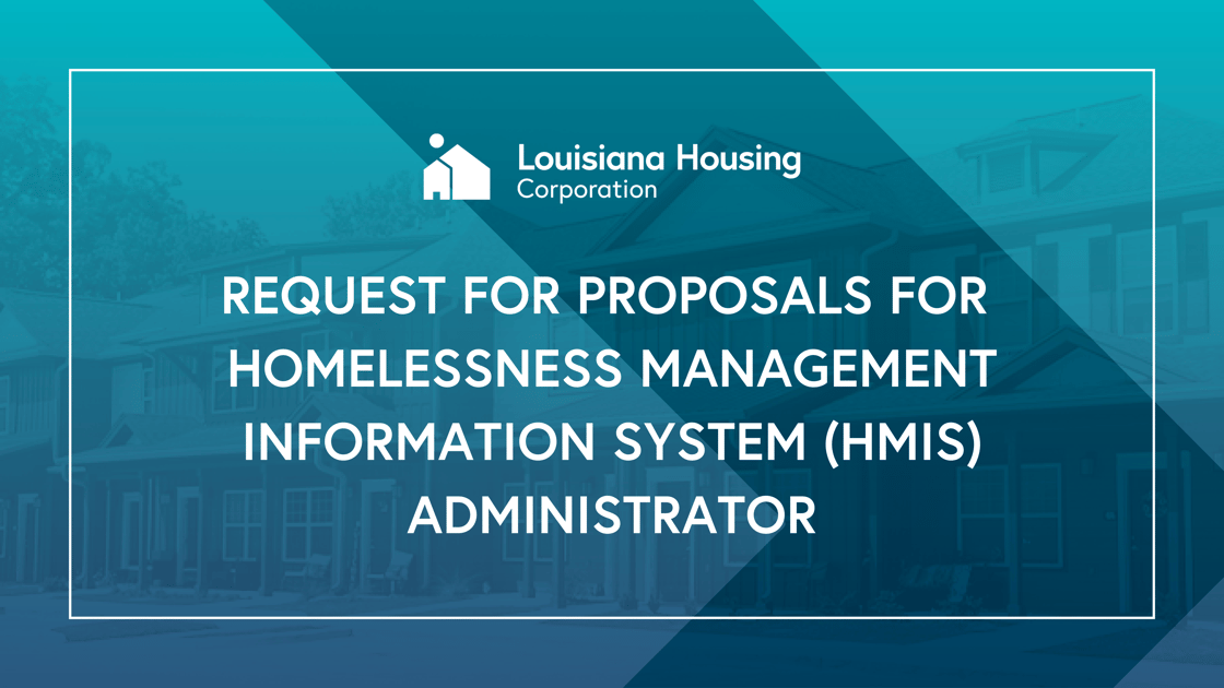 RFP Homelessness Management INFO System 