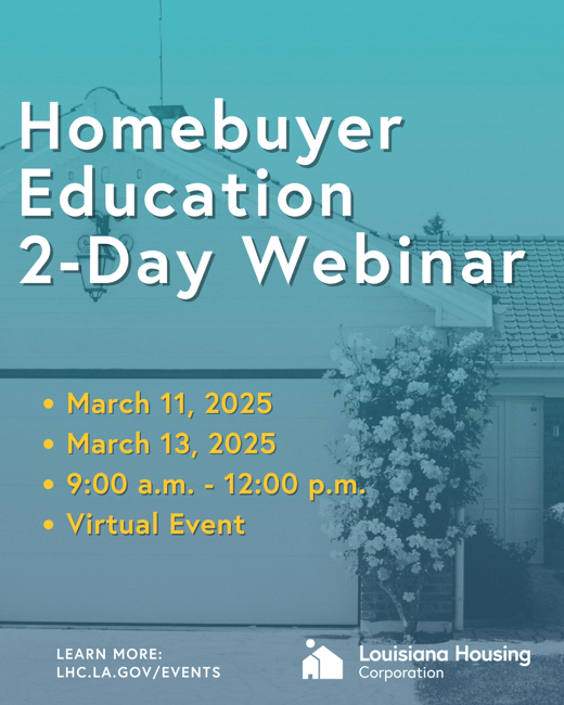 Homebuyer Education 2-Day Webinar