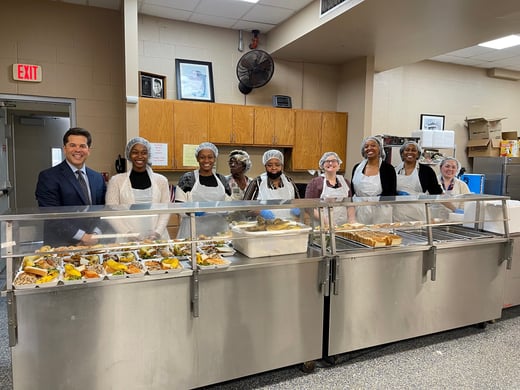 Hunger and Homelessness St. Vincent Lunch Serving 2023