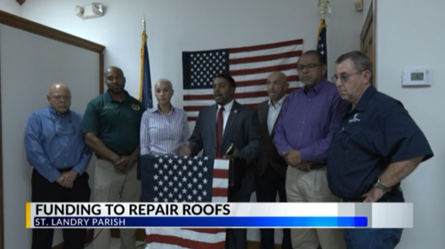 KLFY blue tarp announcement