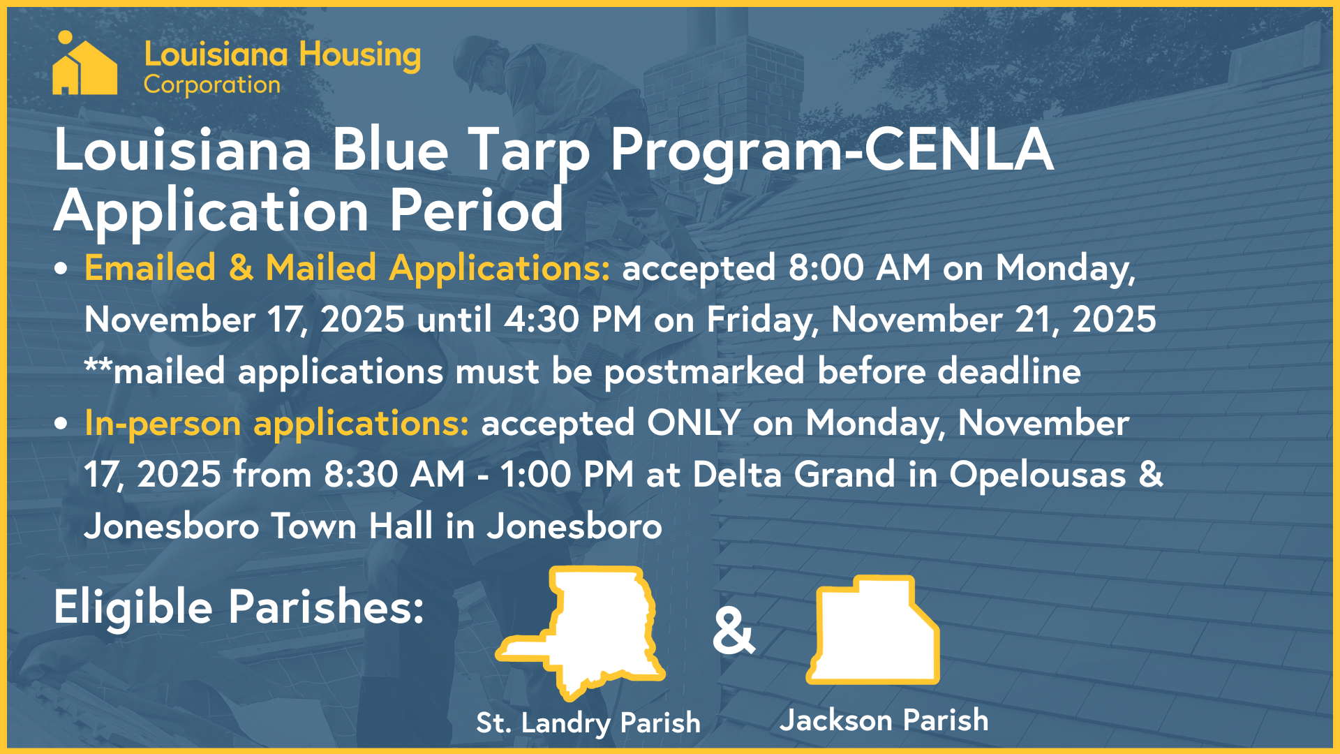 LA Blue Tarp Roofing Program - CENLA Banner  (3)