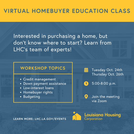 1019 Virtual Homebuyer Education Class
